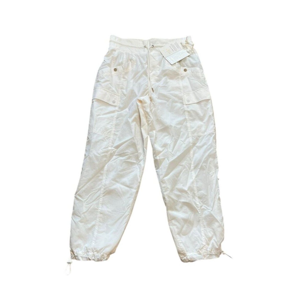 Athleta X Alicia Keys High Waist Utility Pant Cream Off White Size 12 Nwt Cargo